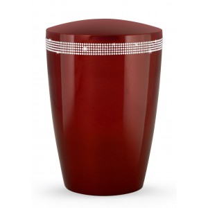 Swarovski Karat Edition Biodegradable Cremation Ashes Funeral Urn – Ruby Red